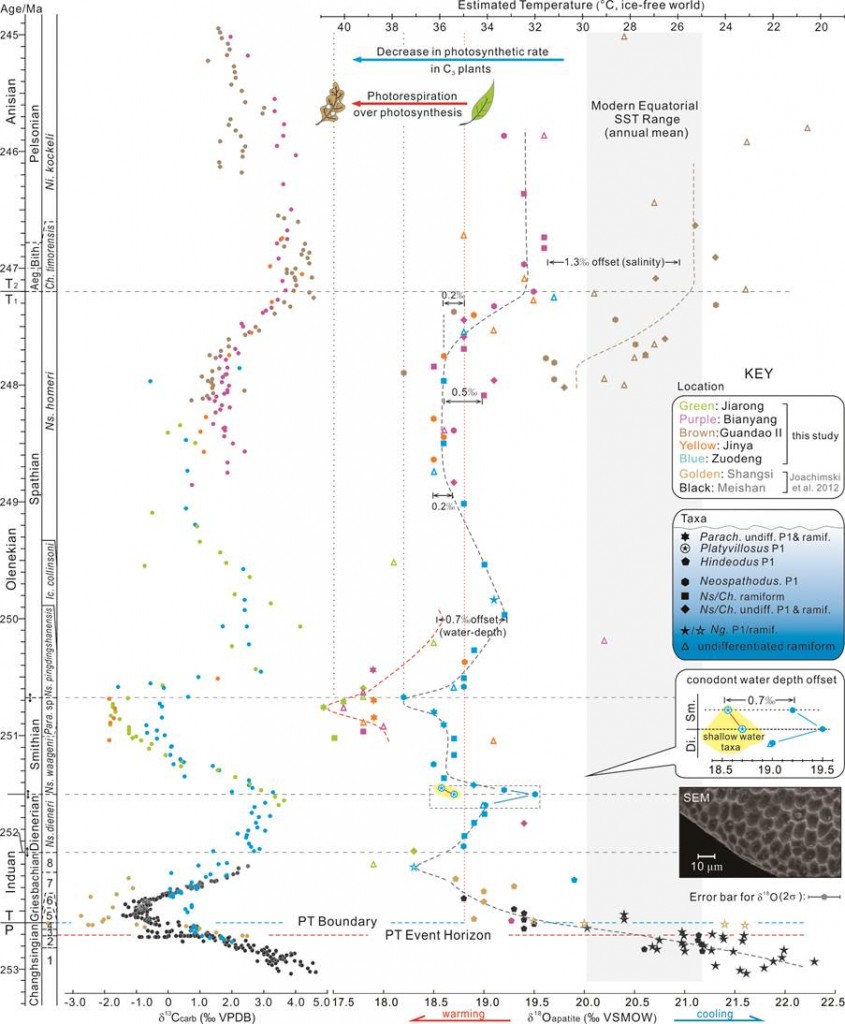 Triassic temperatures