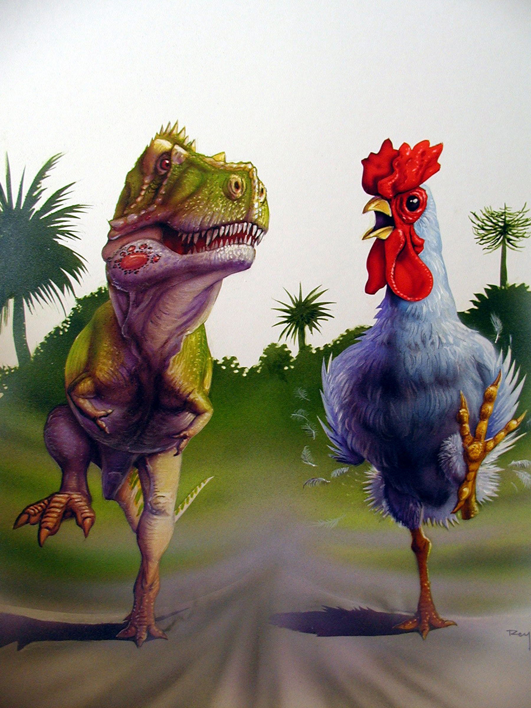 Происхождение курицы. Курозавр Хорнер. Курица потомок динозавров. Тираннозавр Луис Рей. Тиранозавр предок курицы.